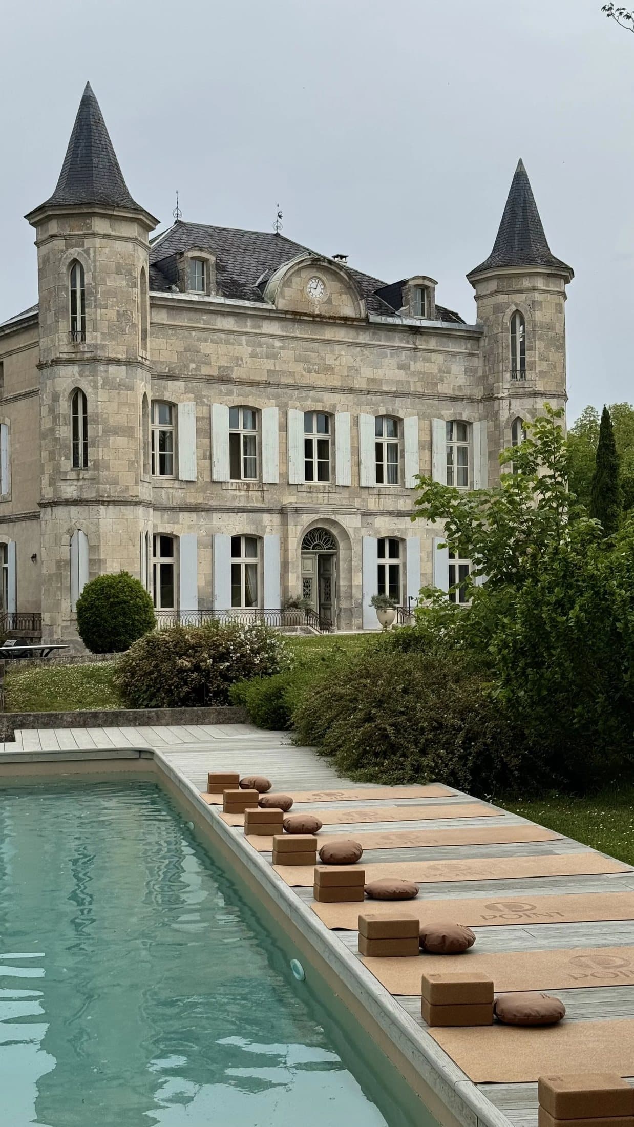 Château terrace for exclusive hire